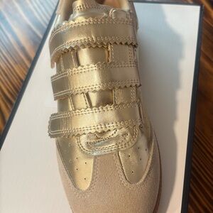 Steve Madden Gold Sneakers